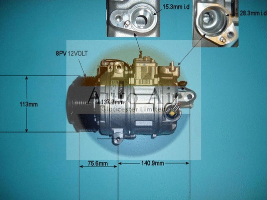Compresseur, climatisation AUTO AIR GLOUCESTER 14-9754