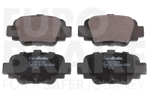 Kit de plaquettes de frein, frein à disque EUROBRAKE 5502222246