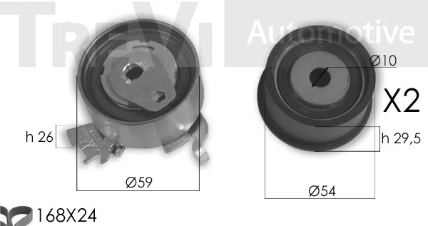 Kit de courroie crantée TREVI AUTOMOTIVE KD1383
