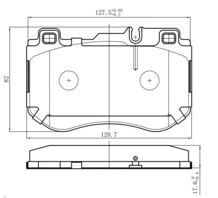 Kit de plaquettes de frein, frein à disque FREMAX FBP-0023