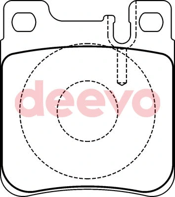 Kit de plaquettes de frein, frein à disque DEEVO BP57620