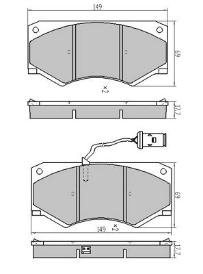 Kit de plaquettes de frein, frein à disque FREMAX FBP-2071