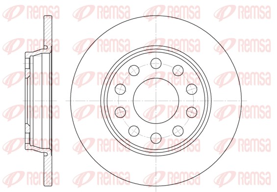 Disque de frein REMSA 6731.00