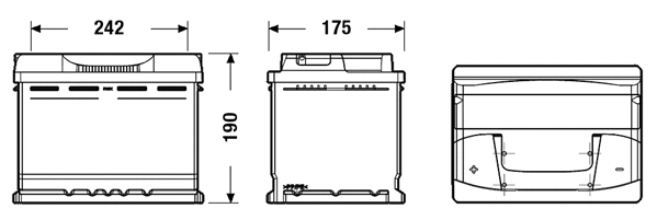 Batterie de démarrage TUDOR TB621