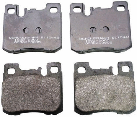 Kit de plaquettes de frein, frein à disque DENCKERMANN B110445