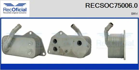 Radiateur d'huile RECOFICIAL RECSOC75006.0
