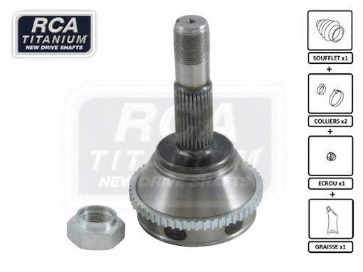 Jeu de joints, arbre de transmission RCA FRANCE CI08A