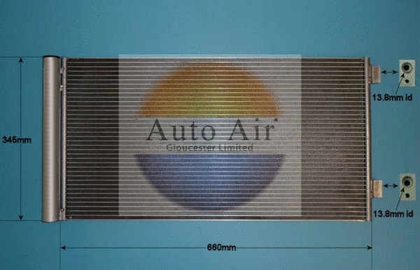 Condenseur, climatisation AUTO AIR GLOUCESTER 16-8923