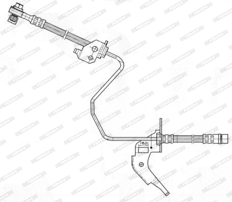Flexible de frein FERODO FHY2605