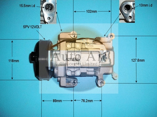 Compresseur, climatisation AUTO AIR GLOUCESTER 14-0086