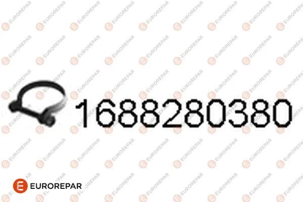 Pièce de serrage, échappement EUROREPAR 1688280380