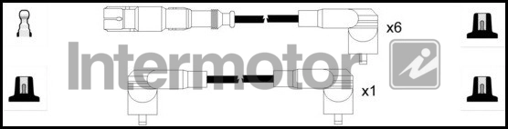 Kit de câbles d'allumage INTERMOTOR 76209