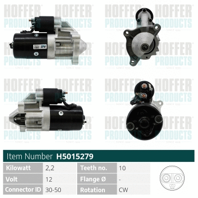 Démarreur HOFFER H5015279