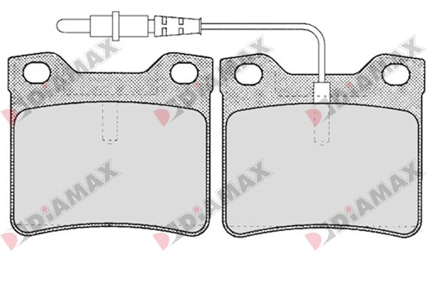 Kit de plaquettes de frein, frein à disque DIAMAX N09133