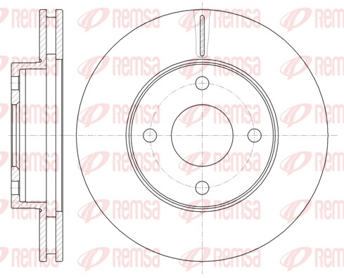 Disque de frein REMSA 6365.10