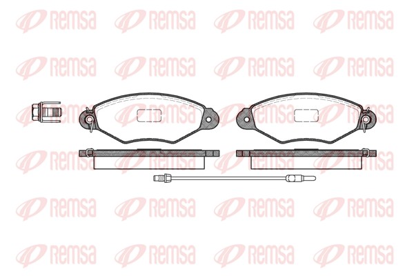 Kit de plaquettes de frein, frein à disque REMSA 0643.01