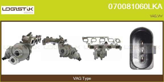 Turbocompresseur, suralimentation LGK 070081060LKA
