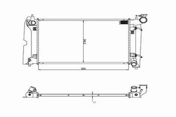 Radiateur, refroidissement du moteur ORDONEZ 2060348