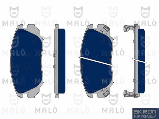 Kit de plaquettes de frein, frein à disque AKRON-MALÒ 1050146