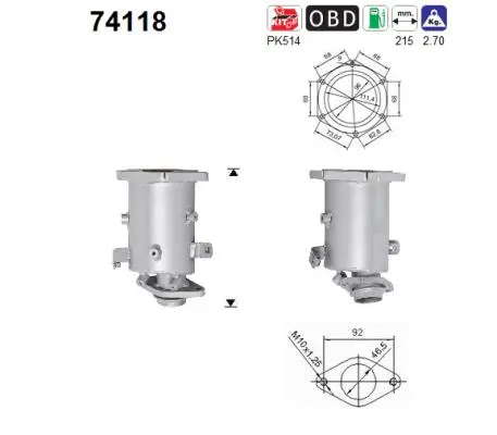 Catalyseur AS 74118