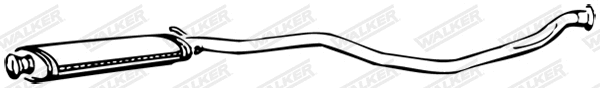 Silencieux central WALKER 71113