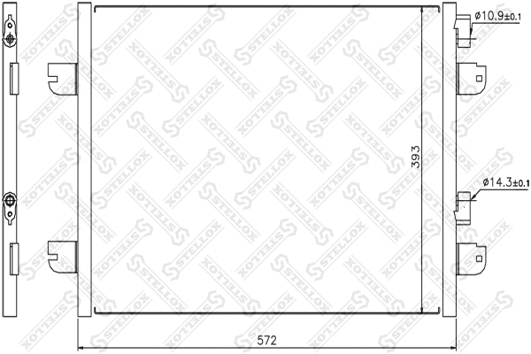 Condenseur, climatisation STELLOX 10-45174-SX