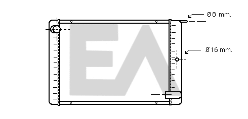 Radiateur, refroidissement du moteur EACLIMA 31R78007