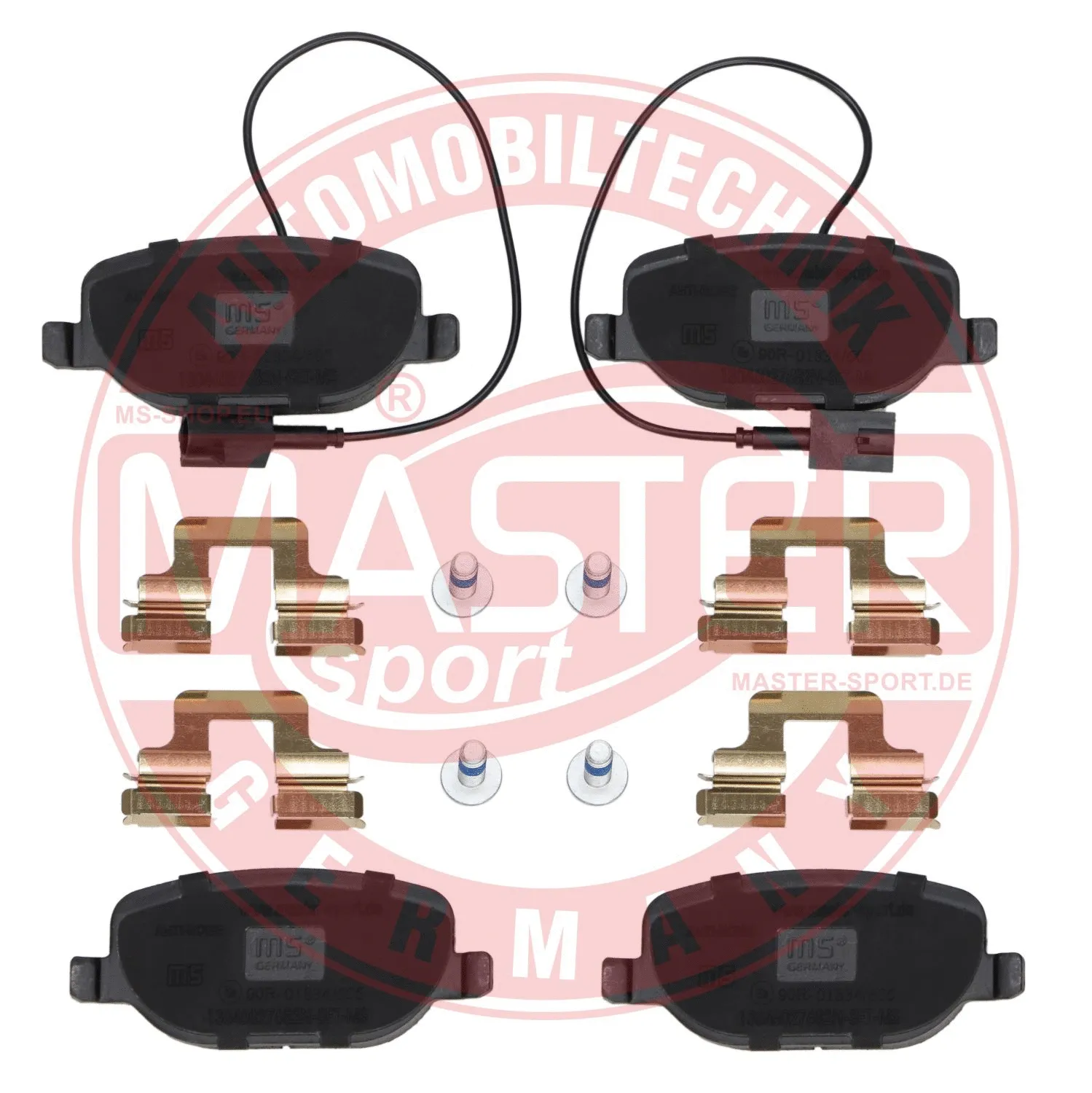 Kit de plaquettes de frein, frein à disque MASTER-SPORT GERMANY 13046027682N-SET-MS