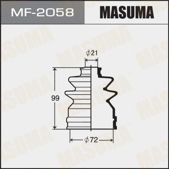 Jeu de joints-soufflets, arbre de commande MASUMA MF-2058