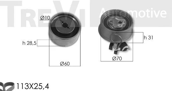 Kit de courroie crantée TREVI AUTOMOTIVE KD1456