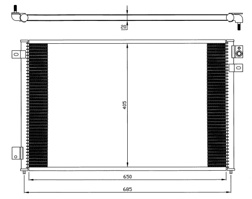 Condenseur, climatisation NRF 35567