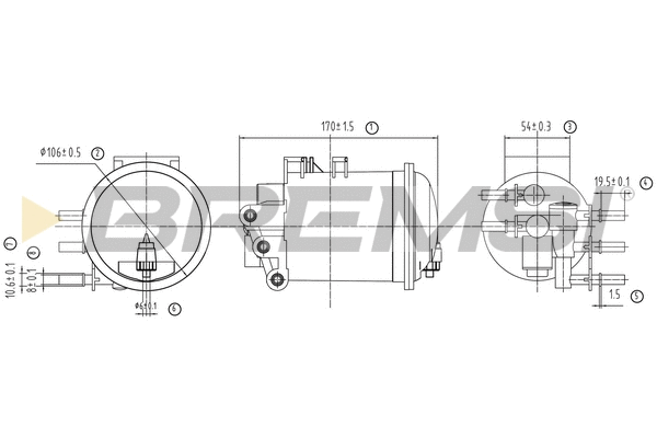 Filtre à carburant BREMSI FE0800