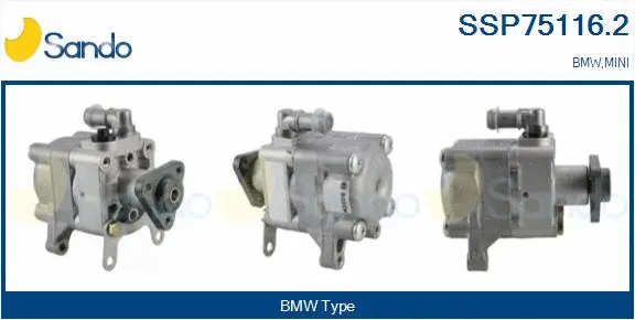 Pompe hydraulique, direction SANDO SSP75116.2