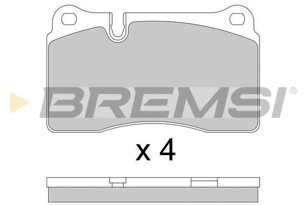 Kit de plaquettes de frein, frein à disque BREMSI BP3815