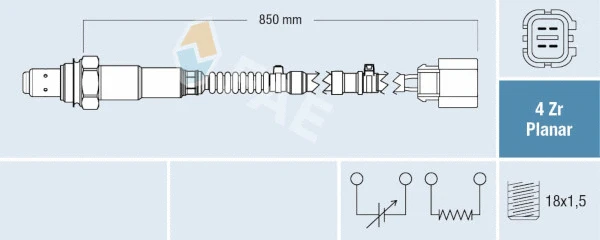 Sonde lambda FAE 77795