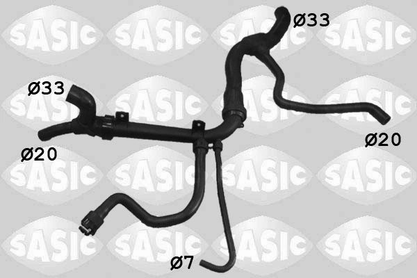 Durite de radiateur SASIC 3406229