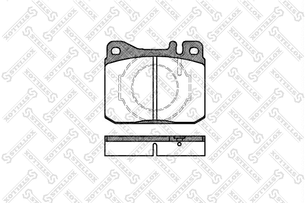 Kit de plaquettes de frein, frein à disque STELLOX 021 040-SX