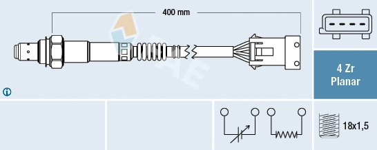 Sonde lambda FAE 77621