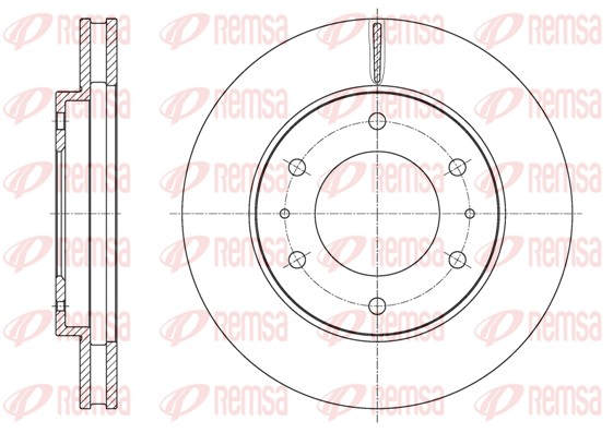 Disque de frein REMSA 61620.10