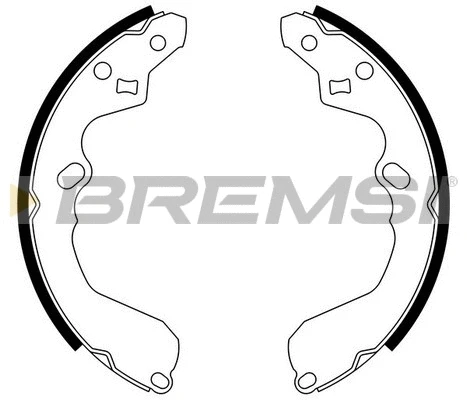 Jeu de mâchoires de frein BREMSI GF0791