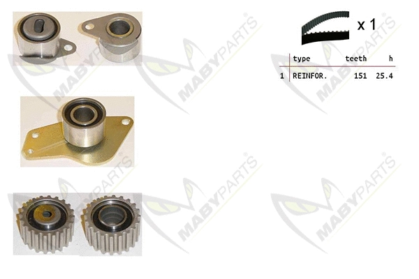 Kit de courroie crantée MABYPARTS OBK010220