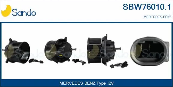 Pulseur d'air habitacle SANDO SBW76010.1