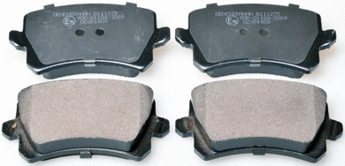 Kit de plaquettes de frein, frein à disque DENCKERMANN B111275