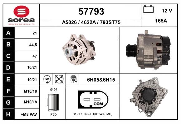 Alternateur EAI 57793