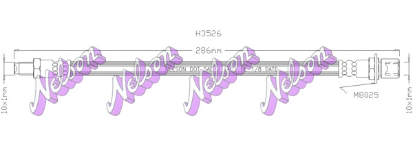 Flexible de frein KAWE H3526