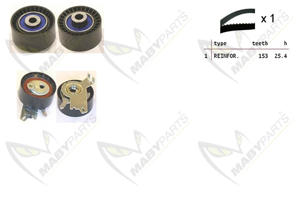 Kit de courroie crantée MABYPARTS OBK010244
