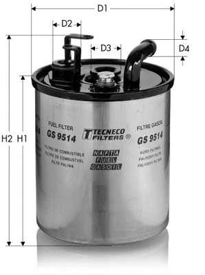 Filtre à carburant TECNECO FILTERS GS9514