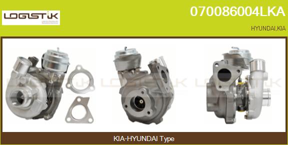 Turbocompresseur, suralimentation LGK 070086004LKA