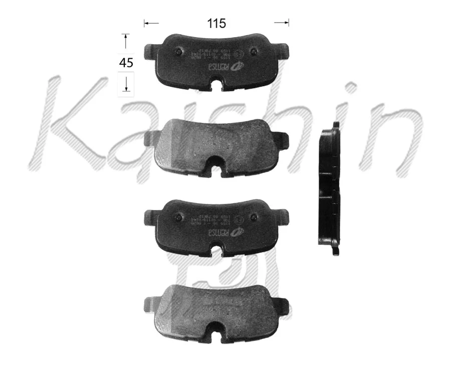 Kit de plaquettes de frein, frein à disque KAISHIN FK10169