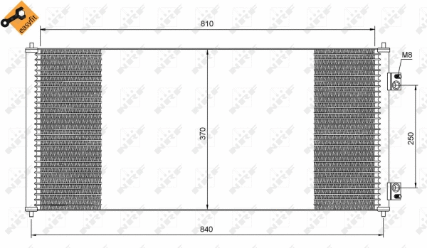 Condenseur, climatisation NRF 35651